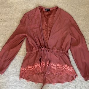 Rag and bone lace trim top